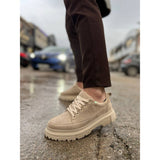 Men's Vantage Beige elevating shoe by Apollo Moda, fifth angle
