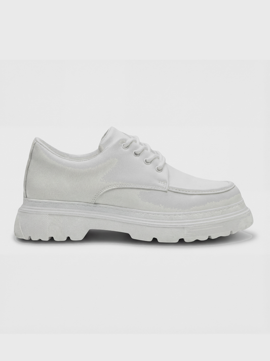 Apollo Moda Men's Vantage Blanco all-white elevating sneaker, main product photo